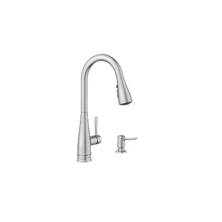 Moen Birchfield One-Handle High Arc Pulldown Kitchen Faucet in Spot Resist Stainless 87205SRS